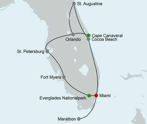 Florida Landkarte